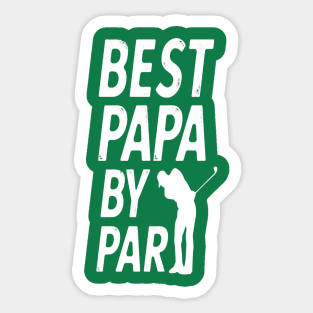 Golfing Papa Sticker